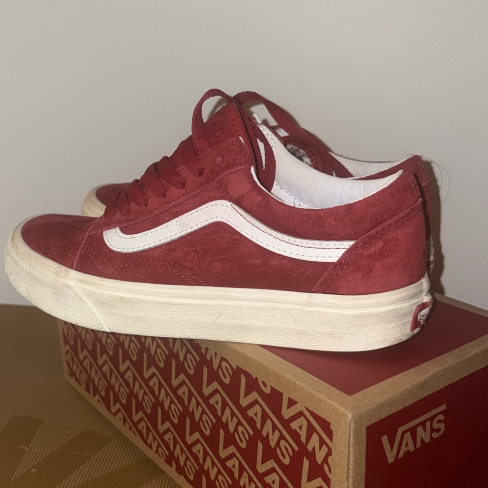 Vans Burgundy Suede Old Skool Sneakers